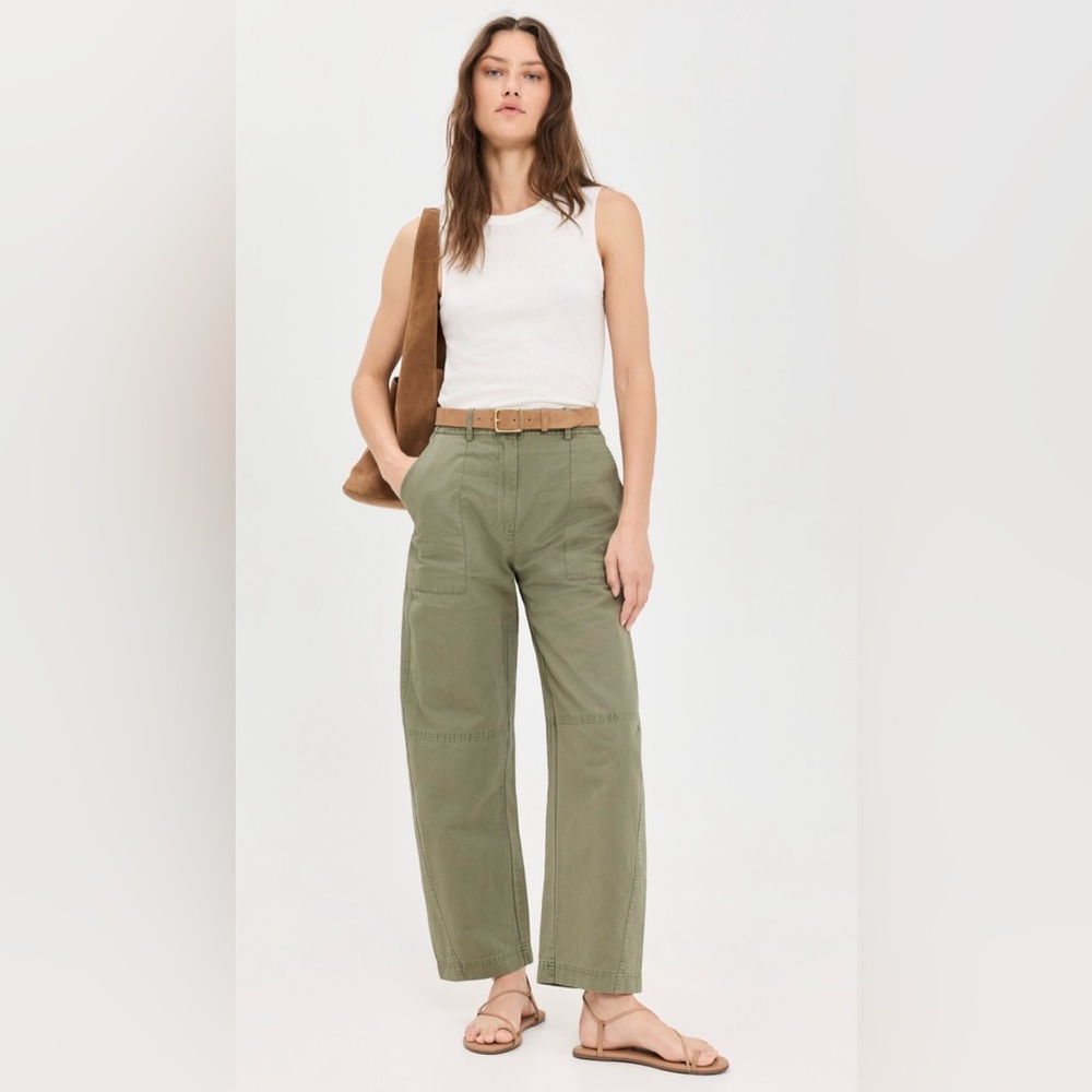 Apiece Apart, Marina Chill Pants, Thyme Green, Size 6